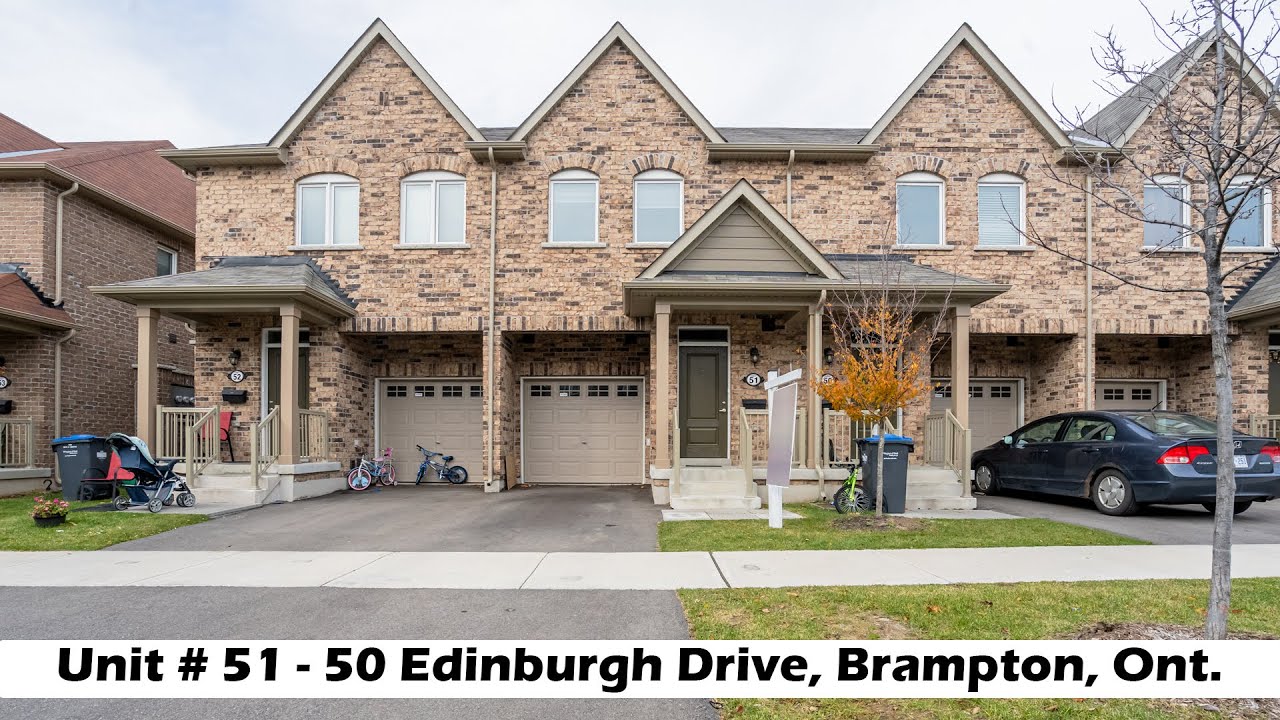 51 50 Edinburgh Drive Brampton Townhouse for Sale YouTube