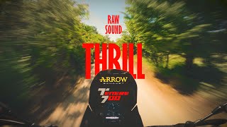 Yamaha Tenere 700 Arrow full exhaust + Dna stage 2 air filter sound ][ THRILL