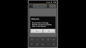 Android Internet Filter Browser Activation - Comvigo