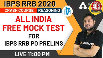 All India Free Mock Test | Reasoning | IBPS RRB 2020 Crash Course
