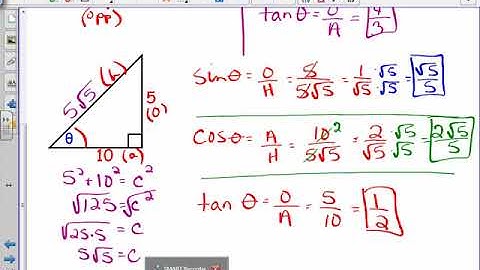 13.1 13.4 Right Triangle Trig video