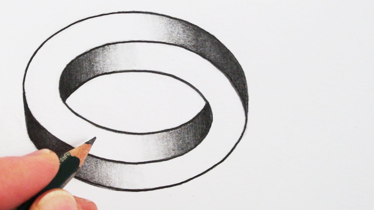 How To Draw A Simple Optical Illusion The Impossible Oval Narrated Youtube