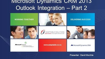 Microsoft Dynamics CRM 2013 Outlook Integration (Part 2)