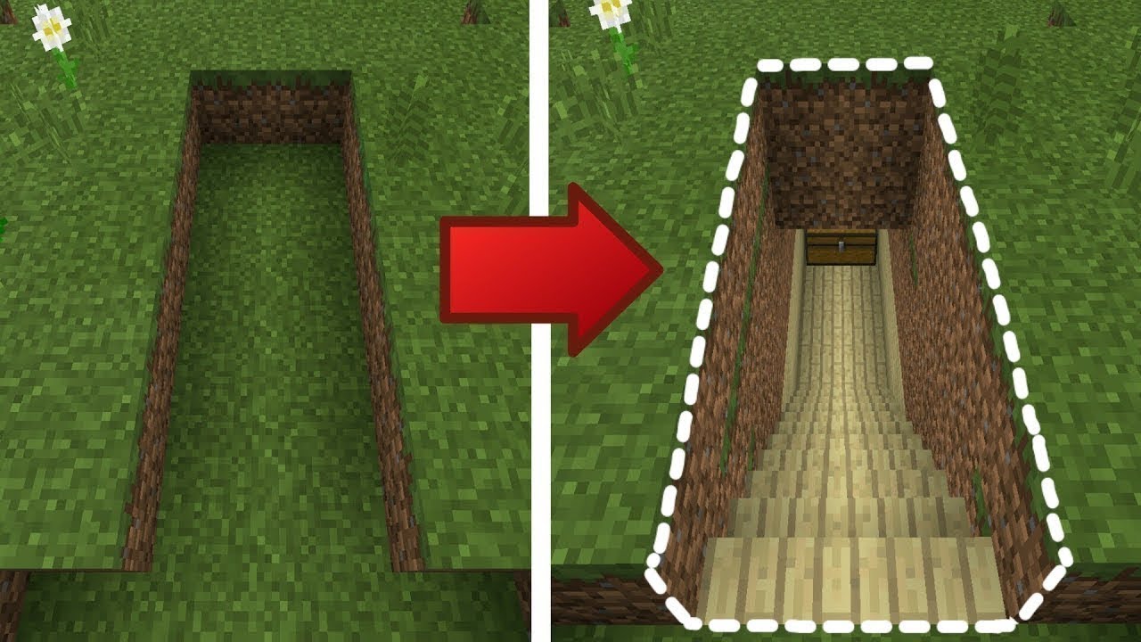 Minecraft: How to Build a Small & Easy Secret Base Tutorial #8 (Hidden  House)
