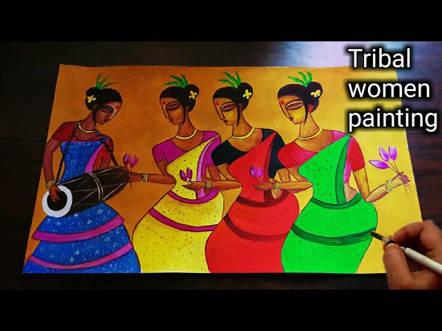 TRIBAL DANCE Painting by Lalit Jain | Saatchi Art