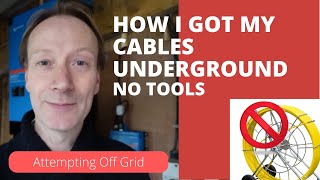 How to get a cable through long underground pipe  SOLVED!!