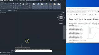 AutoCAD Basics: Drawing using the Cartesian Coordinates System (Absolute and Relative)