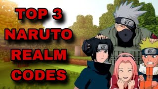 *NEW* TOP 3 BEST NARUTO REALM CODES FOR MINECRAFT BEDROCK EDITION!