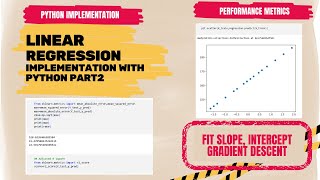 11. Linear Regression Practical with Python |Tutorial for Beginners (Step-by-Step Guide) Part 2
