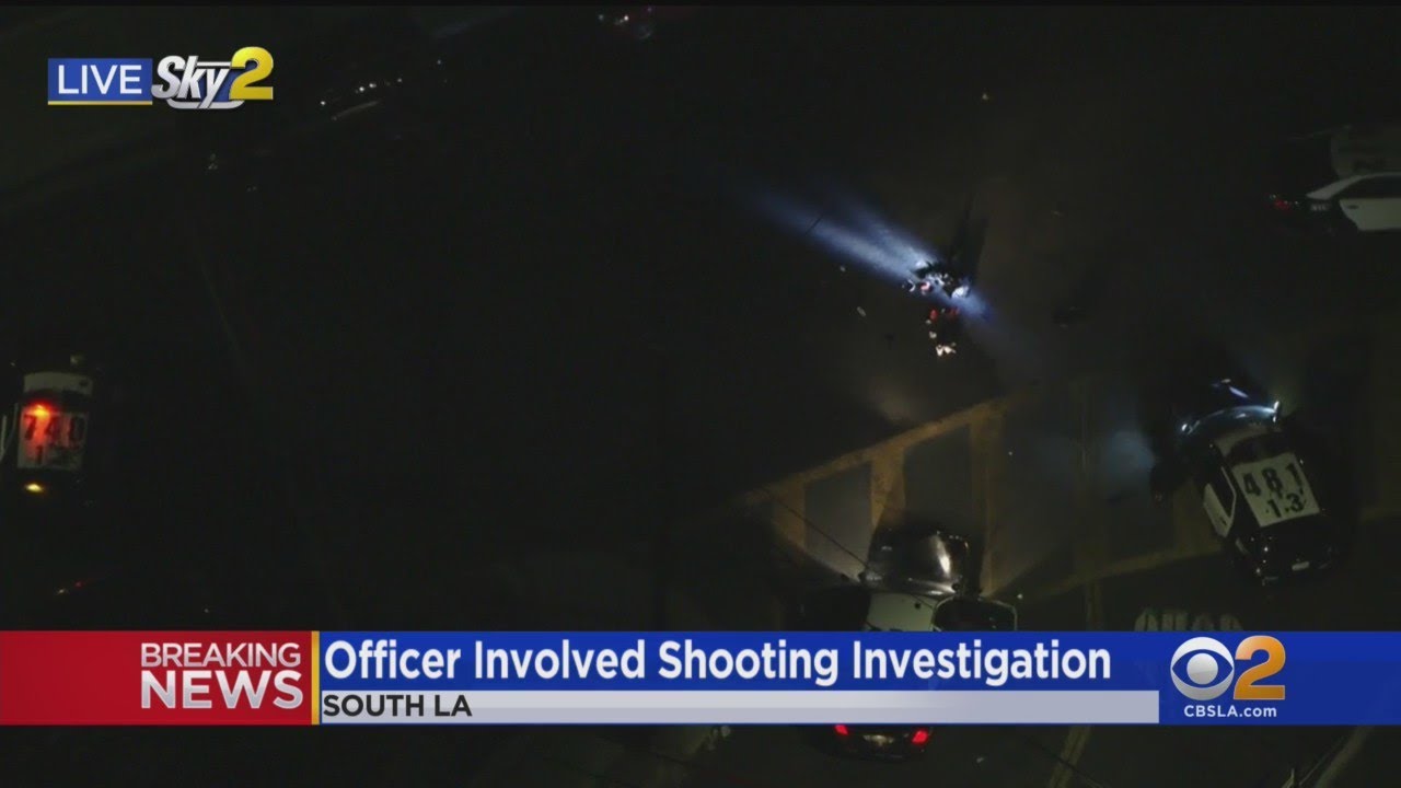 Breaking News: Officer involved shooting in South LA - YouTube