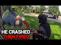 Gunman Opens Fire After Crash