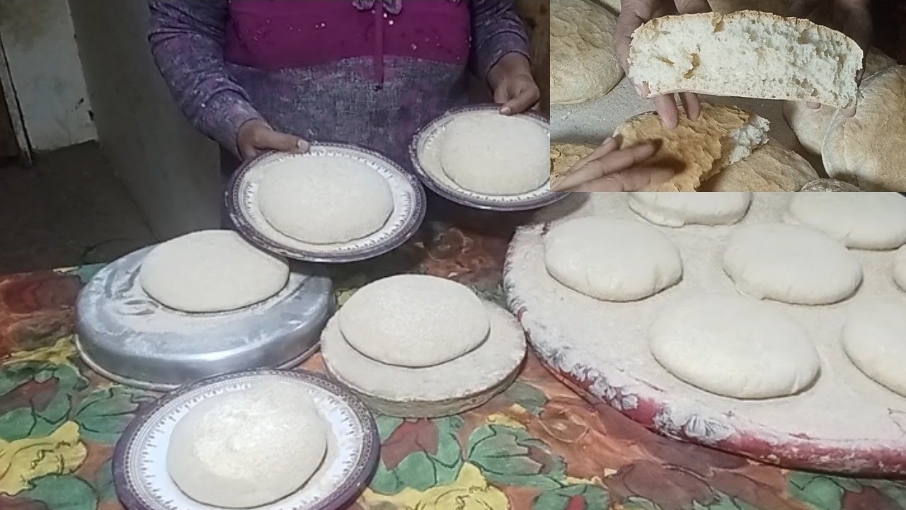 #العيش الشمسي بالخميره البايته #بدون خميره فوريه وبدون شمس وبدون مقارص بمقدار ٢ كيلو دقيق عملت كميه👍