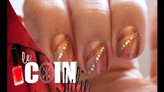 black and bronze nail design 4