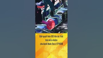 Giải quyết hơn 100 tấn rác thải trôi nổi ô nhiễm cho kênh Nước Đen ở TP.HCM | Tin tức short