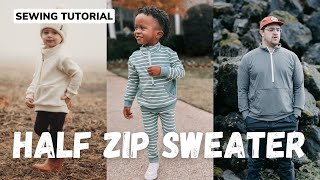 Lowland Half Zip Sweater - Zipper and Binding Tips
