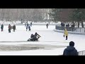 В парке Победы мальчик на коньках попал в полынью. 18.01.2021