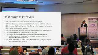 Regenerative Medicine - 03 History of Stem Cells at Midwest Pain Expo