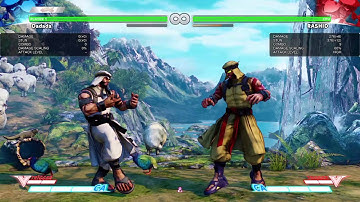 STREET FIGHTER V (BETA) Rashid V Trigger Combos Midscreen