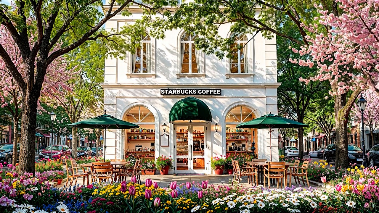 【살랑살랑  봄날의 재즈】가장 좋아하는 계절, 가장 좋아하는 카페에서 | Sweet Spring Jazz | 카페에서 하루종일 듣기 좋은 재즈음악/스타벅스 매장음악