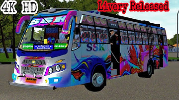 4k HD SSK Livery Released for BUSSID 😍😍|| Download Now|| For Gemini Coach