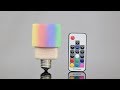 How To Make Remote controlled RGB LED Light Bulb 手工DIY遥控RGB灯泡自制