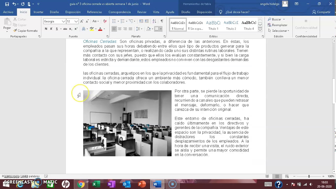 organizacion de oficina guia n°3 oficina cerrada