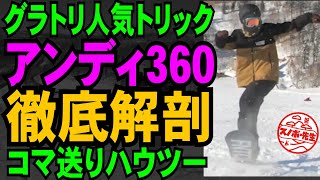 【グラトリ・コマ送りハウツー】アンディ360　これを見ればやり方がわかる