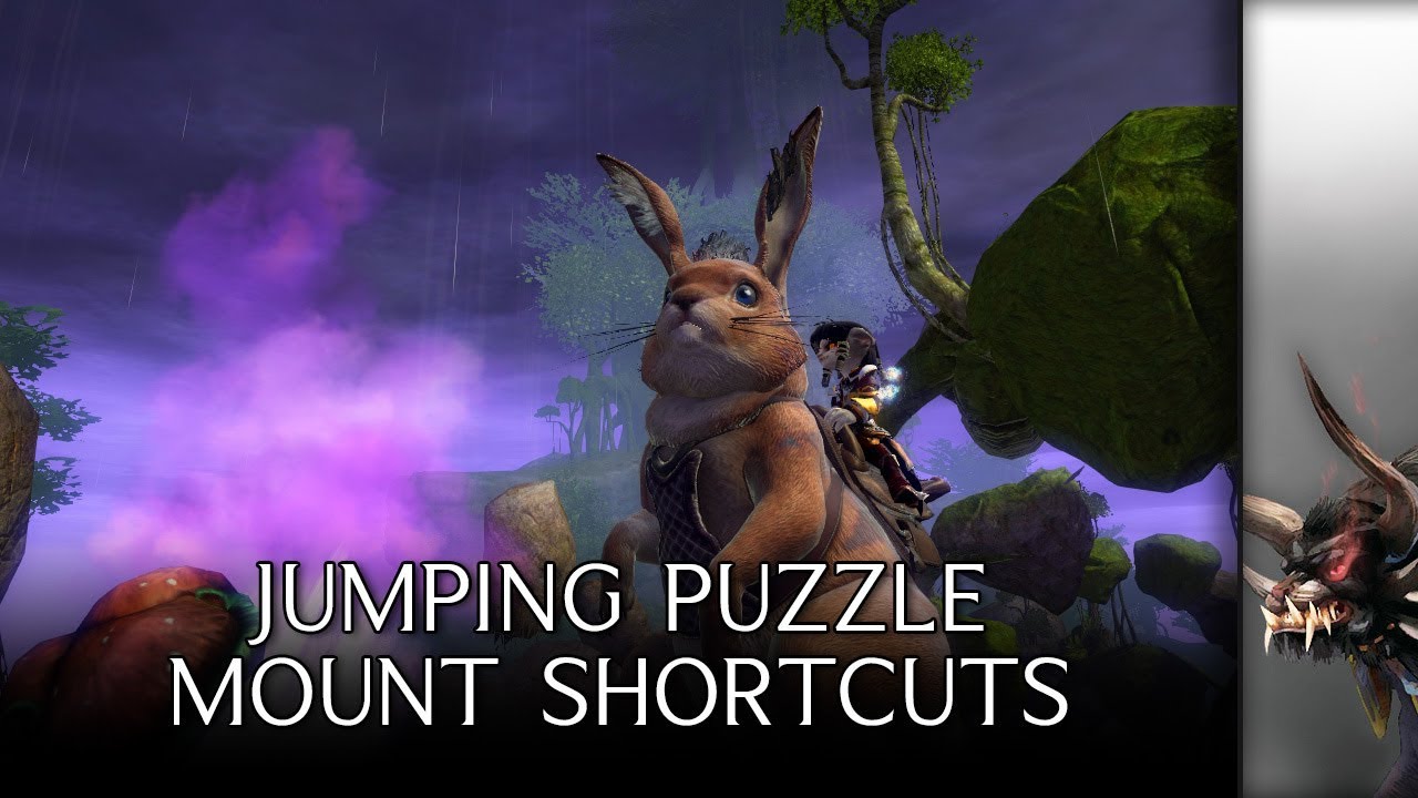 Guild Wars 2 Jumping puzzle shortcuts using mounts YouTube
