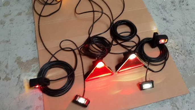 Feu de gabarit à led periled® Orange Blanc Rouge 12/24V pour