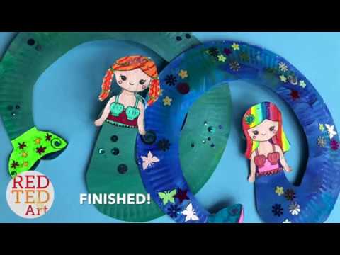 Kids Crafts: Clothes Pins Mermaids - Red Ted Art's East Kids' Crafts