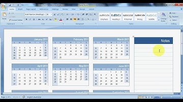 How to create calendar in ms word 2010 in just few minutes || Ecxel expert