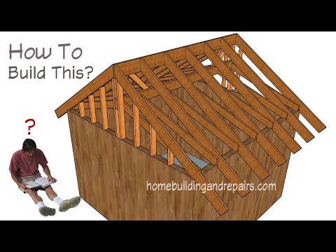 How To Build Roof And Ceiling With Two Different Pitches - Conventional Framing