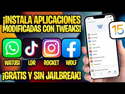 TUTORIAL iOS 15 ✅ WATUSI 3 SIN JAILBREAK Y APLICACIONES CON TWEAKS (Sideloadly)