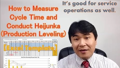 How to Measure Cycle Time and Conduct Heijunka (Production Leveling)【Excel Tool】