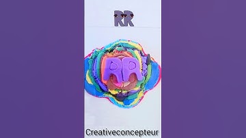 Spanish Alphabet Lore #colormixing #satisfying #shorts