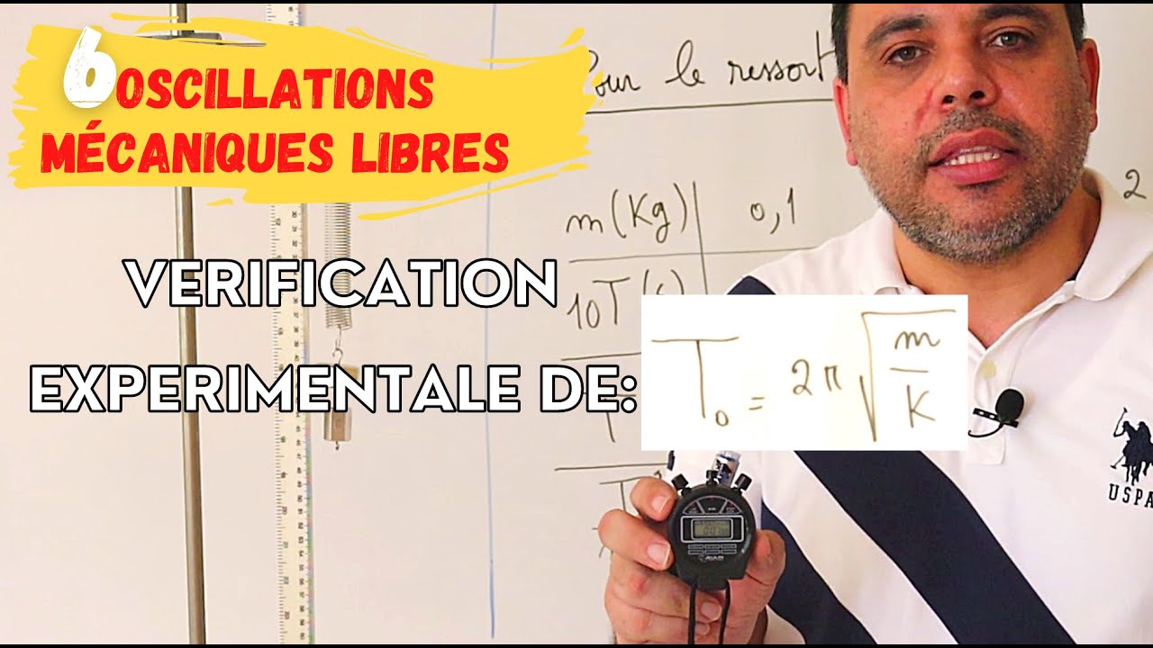 Oscillations 6 : Verification expérimentale de la période propre d'un pendule élastique