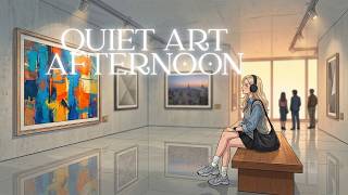 Art Gallery Contemplation 🎨 | Soft Vintage Piano Ambience #lofi #quietgirldairies screenshot 4