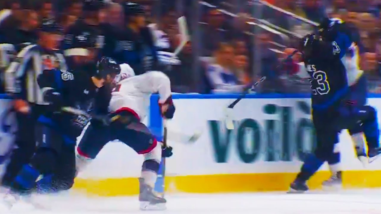 Matthew Knies Injury Hit on Kirill Marchenko | Toronto Maple Leafs Columbus Blue Jackets Highlights