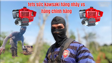 khám phá sức mạnh  máy phát cỏ tj53 nháy vs hàng chính hãng kawasaki