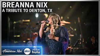 Breanna Nix Honors Denton, TX With “The Climb” | American Idol Finale