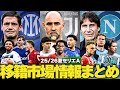 【前編】25-26 セリエの移籍情報まとめ!
