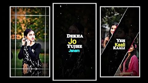 YE KALI KALI AANKHEN🥰XML FILE ALIGHT MOTION VIDEO EDITING NEW TRENDING XML FILE 💞