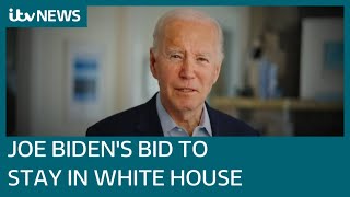 'Let's finish this job': US President Joe Biden starts 2024 re-election bid with video | ITV News