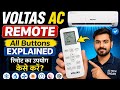 Voltas AC Remote Full Guide | Voltas Remote Ka Use Kaise Kare | All Buttons Explained Hindi