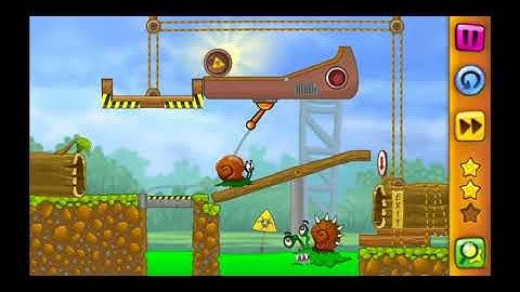 Snail Bob 1 : Arcade Adventure in the puzzle world - 3 star solution - Grandpa