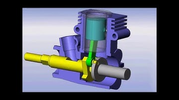Two Stroke Engine Animation - SolidWorks 2007