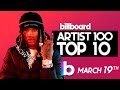 Billboard Artist 100 Top 10 (March 19th, 2022) Countdown