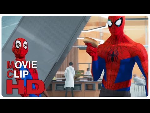 Peter Parker & Miles Morales Training Scene | SPIDER-MAN: INTO THE SPIDER-VERSE 