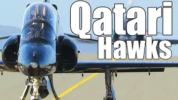 Two Qatari Emeri Air Force Hawk T2s Leaving RAF Valley - Registrations: ZB133 and ZB134