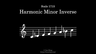 Scale 1715: Harmonic Minor Inverse